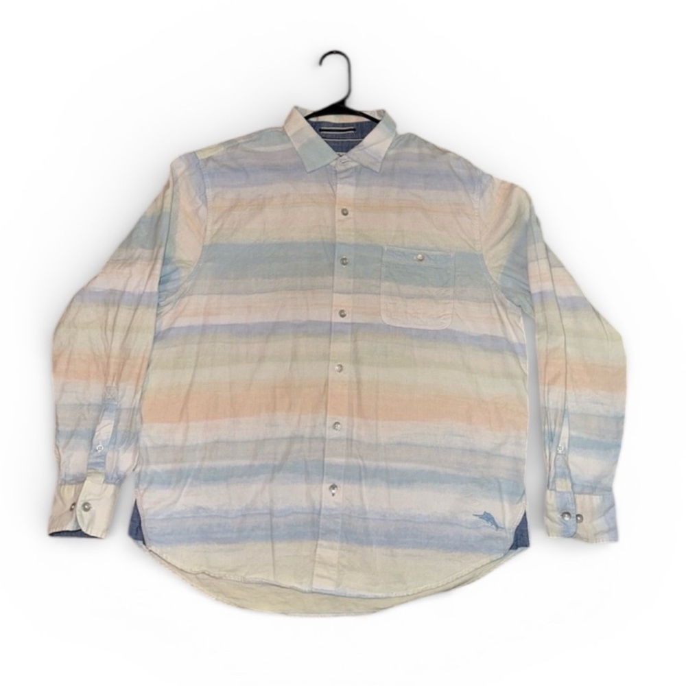 Tommy Bahama Coastline Cord Button Down Shirt-‎ 100% Cotton- Large